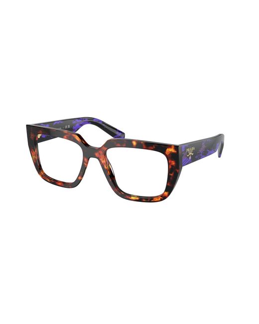Prada Black Pr A03V 14O1O1 Optical Frames Acetate Geometric Normal