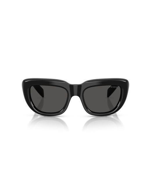 Prada Black Pr D07S 16K08Z Sunglasses Acetate Squared Normal