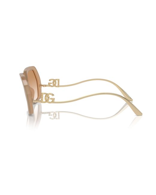 Dolce & Gabbana Black Dg4468B 34373B Sunglasses Acetate Geometric Normal Shaded