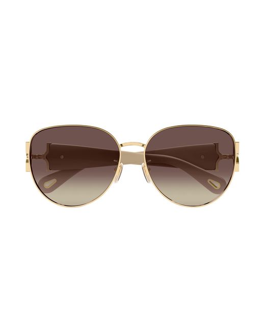 Chloé Black Ch0261Sk 003 Sunglasses Metal Round