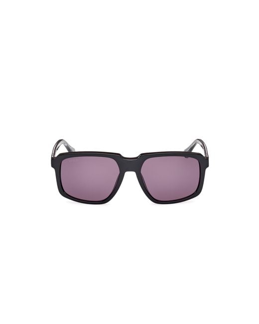Web Black We0378 05A Sunglasses Acetate Smoke Squared Normal for men