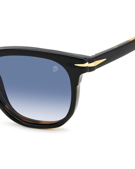 David Beckham Black Db 7120/Cs Wr7/Z7 Sunglasses Acetate Squared Polarized Shaded for men