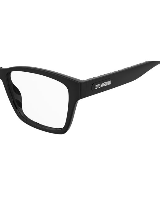 Moschino Black Mol684 807 Optical Frames Polyamide Squared Normal