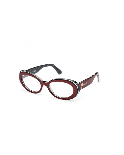 Emilio Pucci Black Ep5262 071 Optical Frames Acetate Round Normal