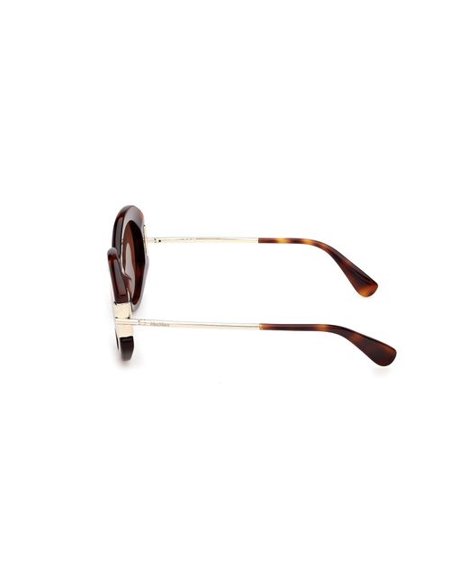 Max Mara Black Mm0188 52E Sunglasses Acetate Round Normal