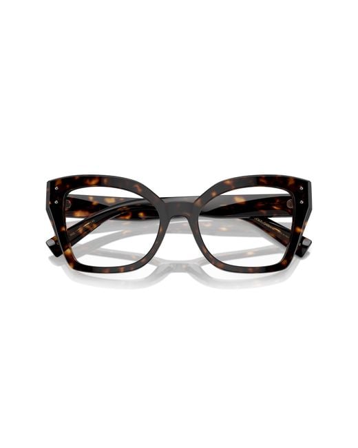 Dolce & Gabbana Black Dg3386 502 Optical Frames Acetate Transparent Butterfly Normal