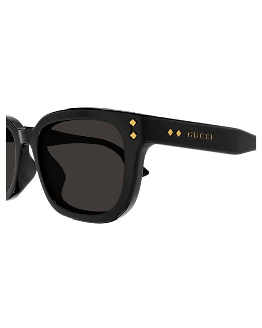 Gucci Black Gg1605Sk 001 Sunglasses Acetate Squared