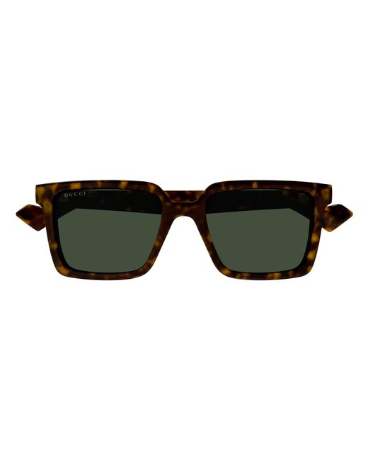 Gucci Black Gg1540S 002 Sunglasses Injected Squared for men