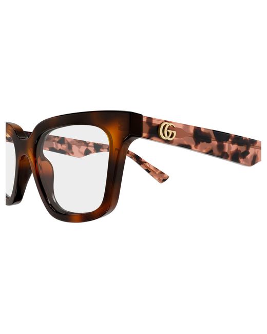Gucci Black Gg2180O 004 Optical Frames Acetate Transparent Squared
