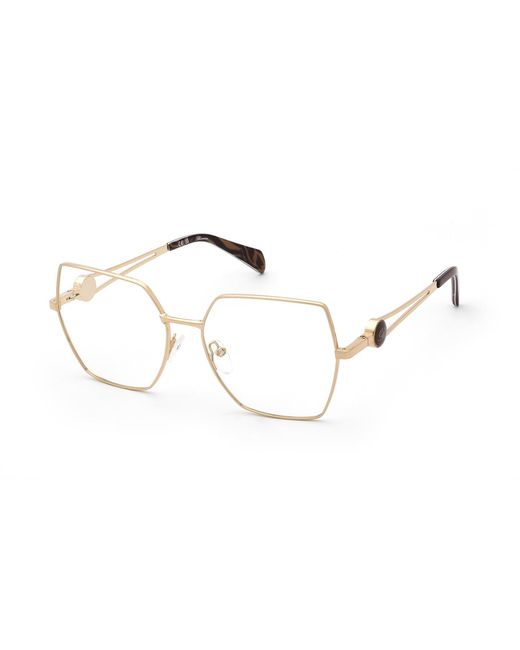 Blumarine Black Vbm253 08Fc Optical Frames Metal Geometric