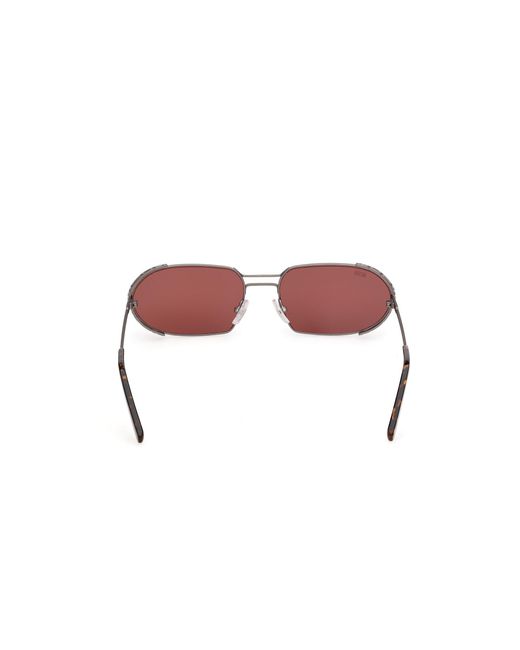 Gcds Black Gd0078 13S Sunglasses Metal Bordeaux Round Normal