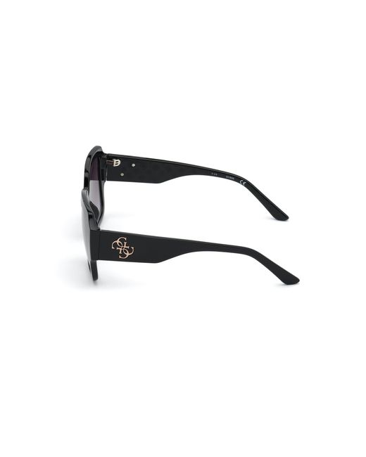 Guess Black Gu7681 01B Sunglasses Injected Squared Normal Shaded