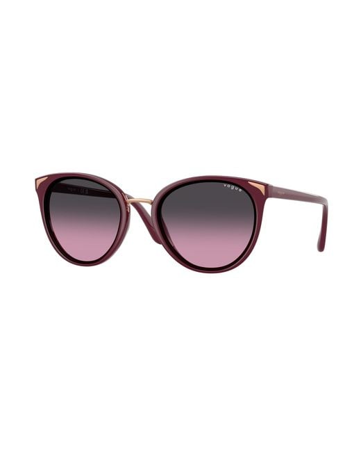 Vogue Eyewear Black Vo5230S 287590 Sunglasses Nylon Butterfly Normal Shaded