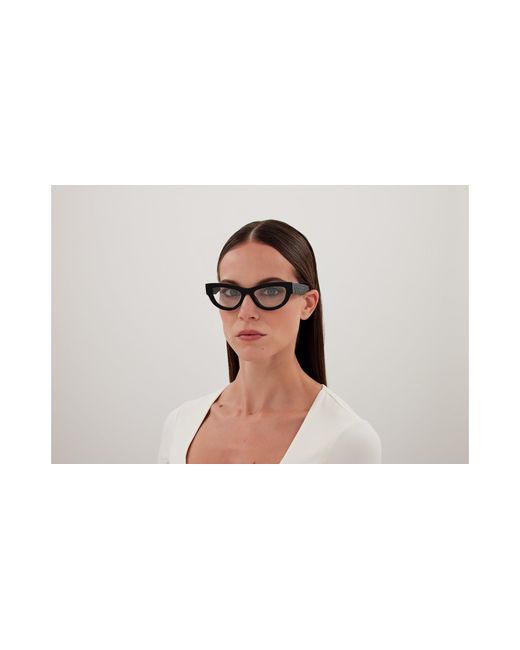 Gucci Black Gg1836O 004 Optical Frames Acetate Transparent Cat Eye