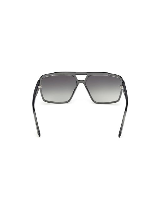 Guess Black Gu00223 20B Sunglasses Injected Smoke Squared Normal for men
