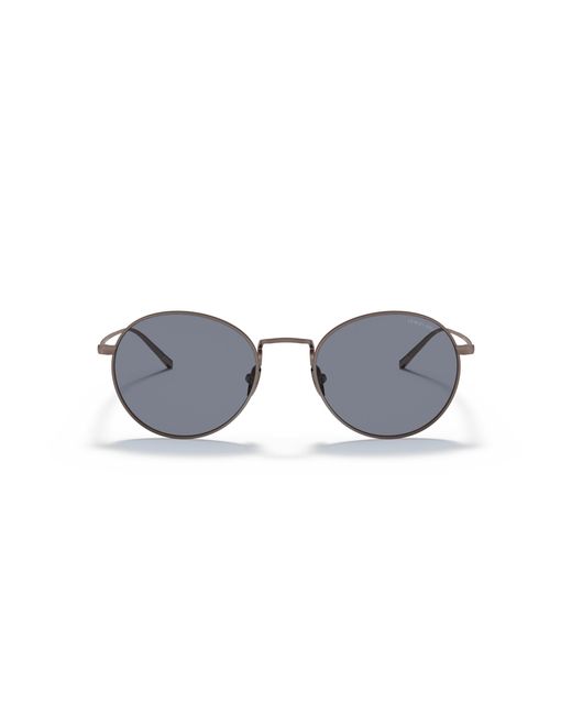 Giorgio Armani Black Ar6125 300619 Sunglasses Metal Round Normal for men