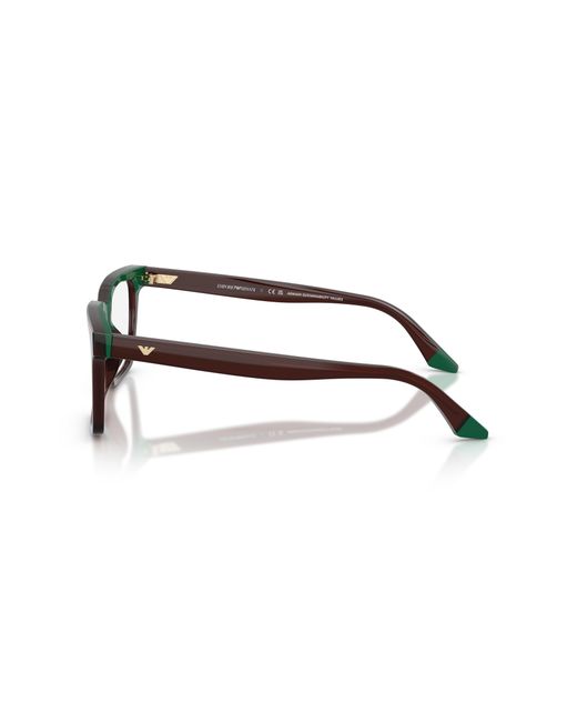 Emporio Armani Black Ea3272U 6315 Optical Frames Acetate Squared Normal for men