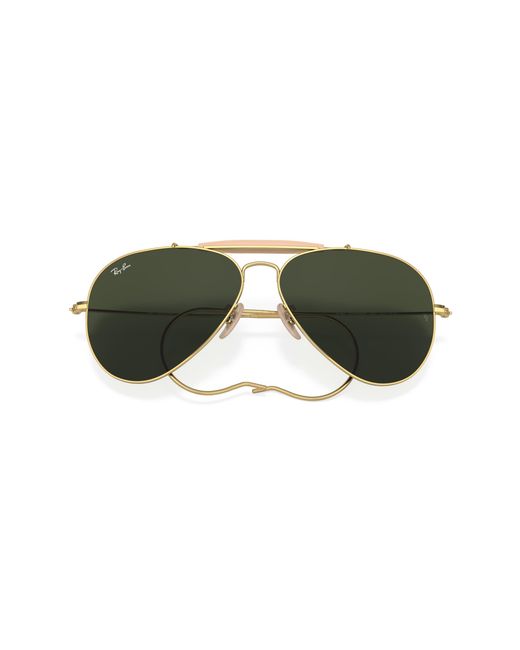 Ray-Ban Green Rb3030 Outdoorsman I Aviator Sunglasses