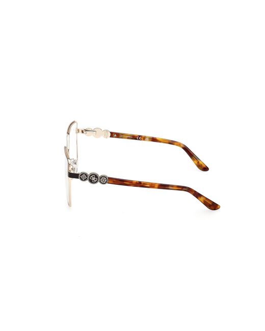 Guess Black Gu50229 049 Optical Frames Metal Squared Normal