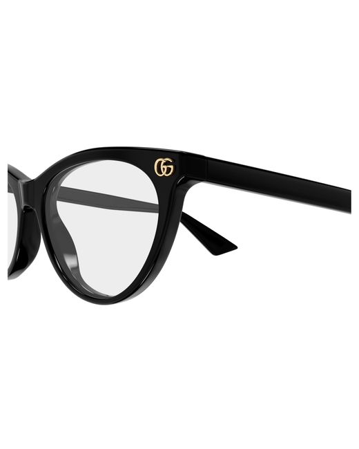 Gucci Black Gg2112O 001 Optical Frames Acetate Transparent Cat Eye