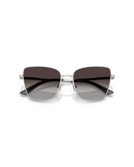 Jimmy Choo Black Jc4023J 30028G Sunglasses Metal Squared Normal Shaded
