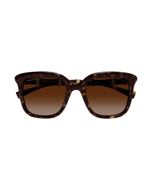Gucci Black Gg2058S 002 Sunglasses Injected Squared