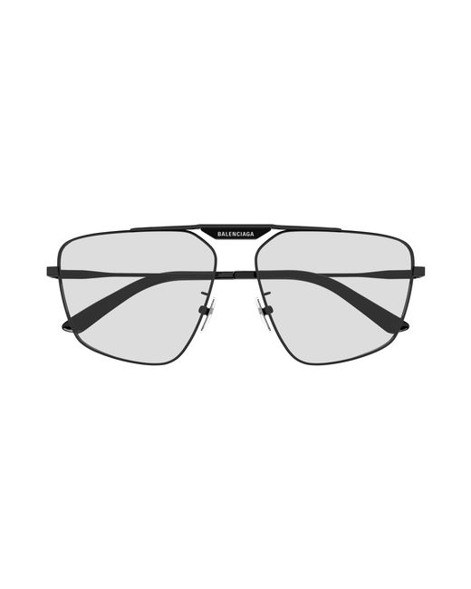Balenciaga Black Bb0246Sa 004 Sunglasses Metal Geometric Normal for men