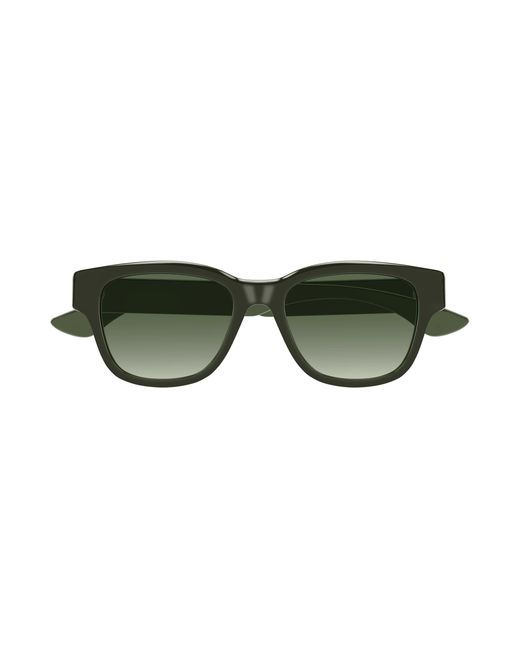 McQueen Green Am0528Sa 004 Sunglasses Acetate Squared