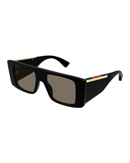 Gucci Black Gg1888S 001 Sunglasses Acetate Squared for men