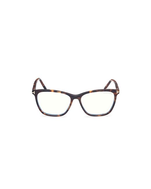 Tom Ford Black Ft5989-B 052 Optical Frames Acetate Squared Normal