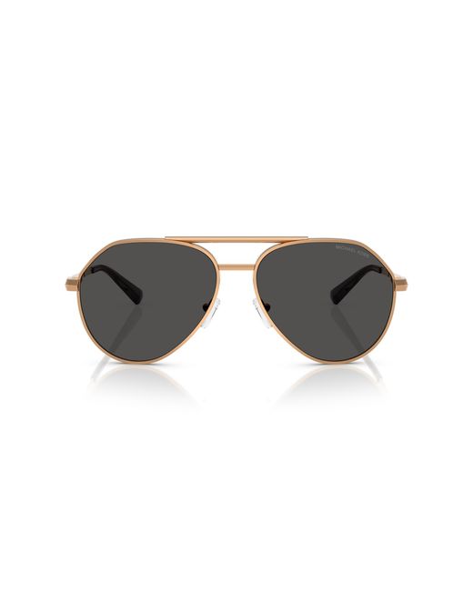 Michael Kors Black Mk1168 Brentwood 189987 Sunglasses Metal Pilot Normal for men