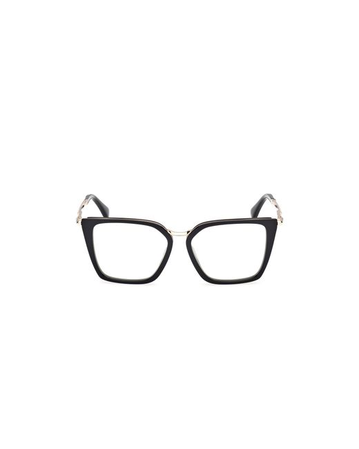 Max Mara Black Mm5151-B 001 Optical Frames Acetate Cat Eye Normal