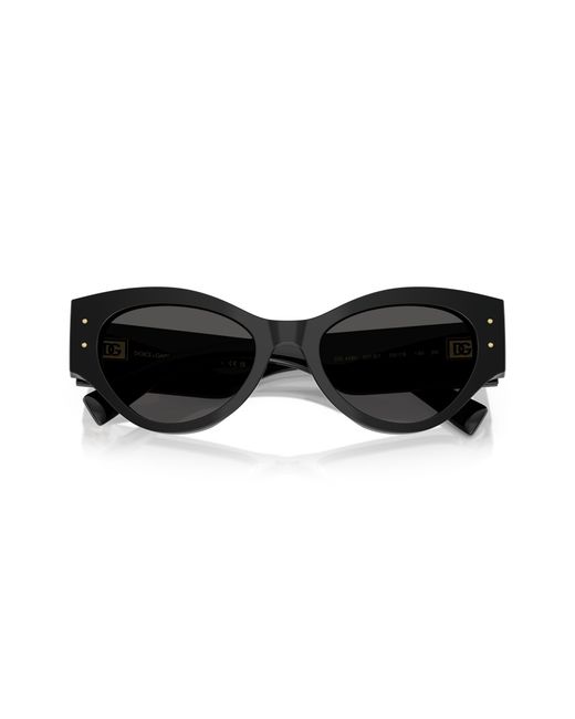 Dolce & Gabbana Black Dg4480 501/87 Sunglasses Acetate Butterfly Normal