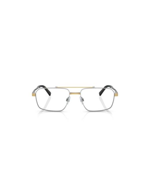 Dolce & Gabbana Black Dg1345 1313 Optical Frames Steel Transparent Squared Normal for men