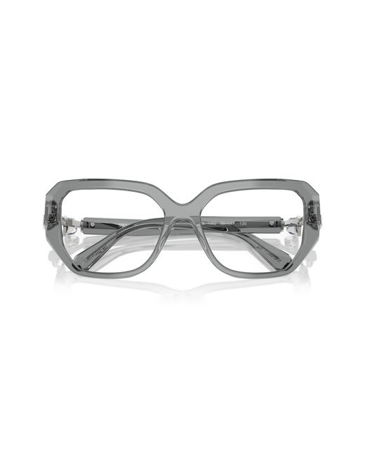 Swarovski Black Sk2035 1062 Optical Frames Acetate Transparent Geometric Normal
