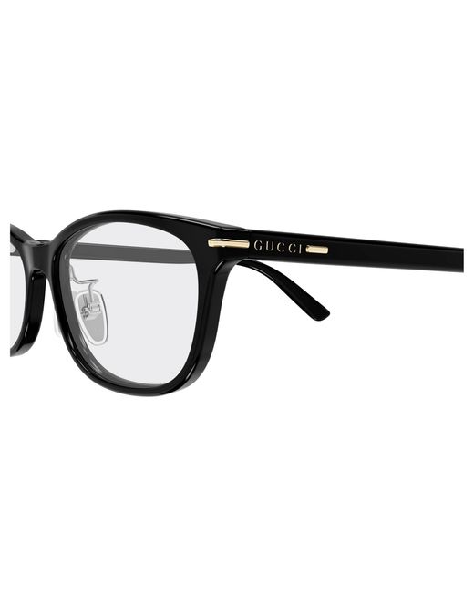 Gucci Black Gg2003Oj 004 Optical Frames Acetate Transparent Squared for men