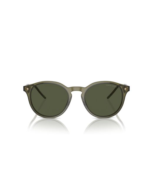 Giorgio Armani Green Ar8211 607452 Sunglasses Acetate Pantos Normal Anti-Glare for men