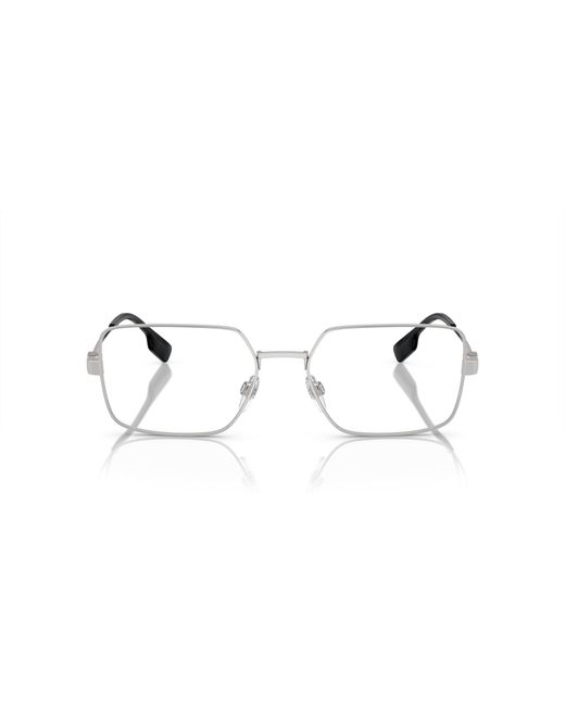 Burberry Black Be1380 1005 Optical Frames Steel Transparent Squared Normal for men
