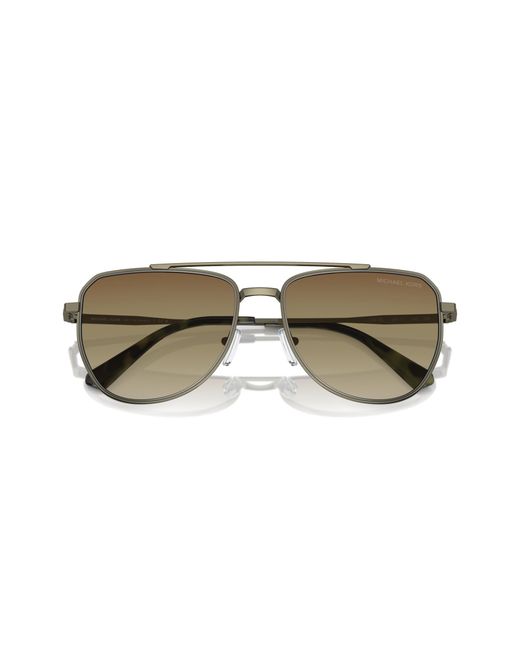 Michael Kors Black Mk1155 Whistler 1897Gl Sunglasses Metal Pilot Normal Shaded for men