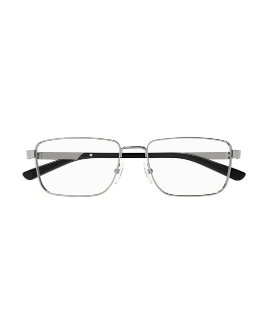 Gucci Black Gg1291O 001 Optical Frames Metal Squared for men