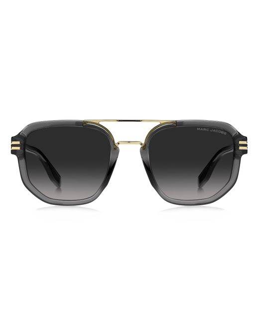 Marc Jacobs Black Marc 588/S Kb7/9O Sunglasses Plastic Squared Shaded for men