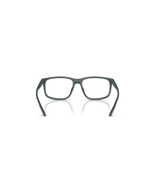 Emporio Armani Black Ea3209U 5058 Optical Frames Injected Transparent Squared Normal for men