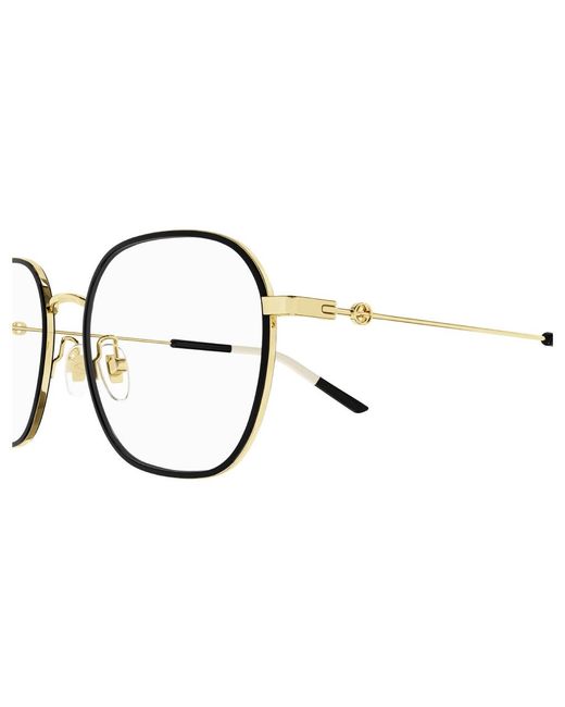 Gucci Black Gg1198Oa 003 Optical Frames Metal Squared