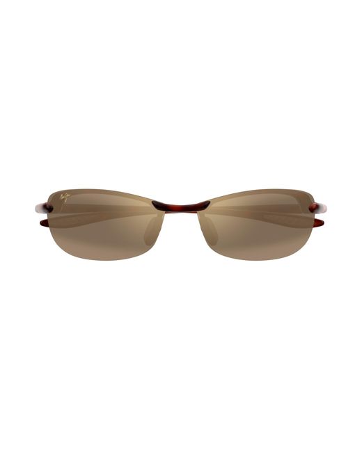 Maui Jim Black Mj0405S 002 Sunglasses Injected Bronze Round