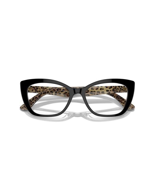 Dolce & Gabbana Black Dg3360 3299 Optical Frames Acetate Transparent Cat Eye Normal