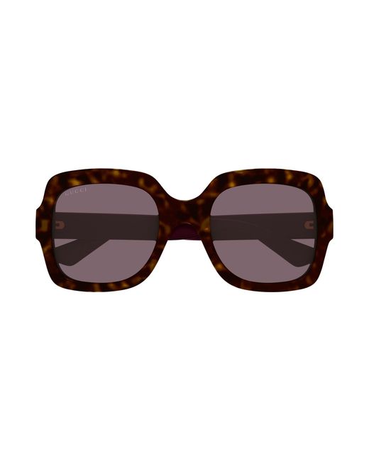 Gucci Black Gg1337S 009 Sunglasses Injected Squared