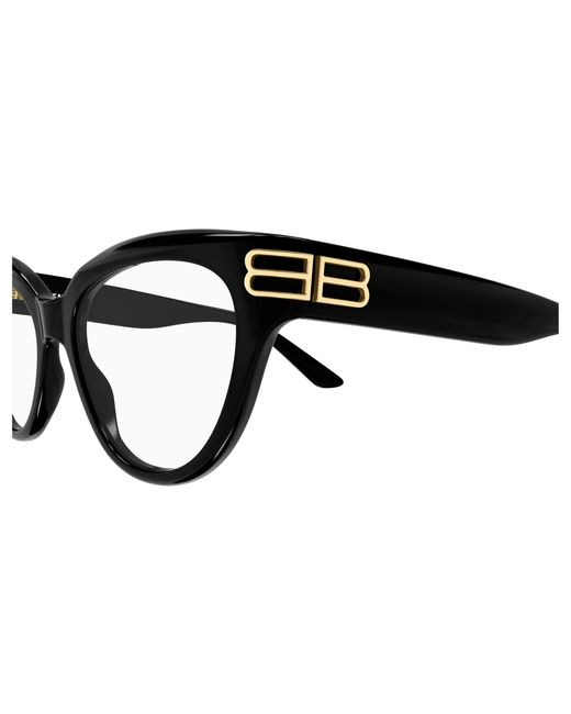 Balenciaga Black Bb0436O 001 Optical Frames Acetate Transparent Cat Eye