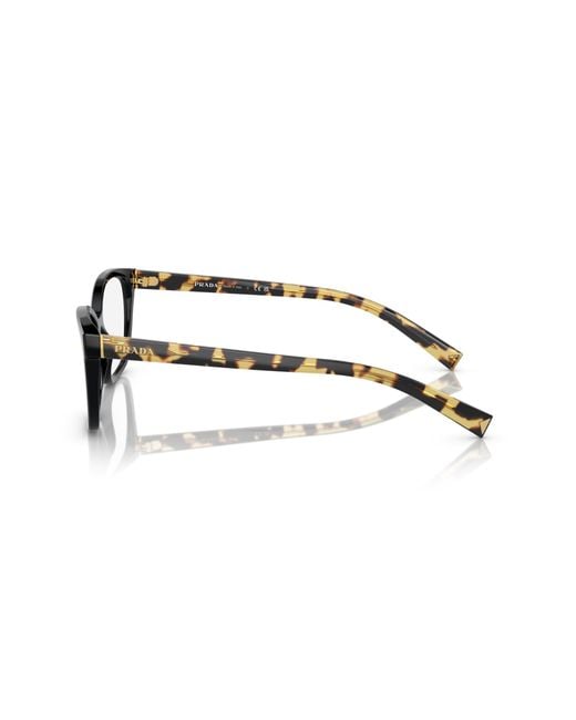 Prada Black Pr 15Zv 3891O1 Optical Frames Acetate Squared Normal
