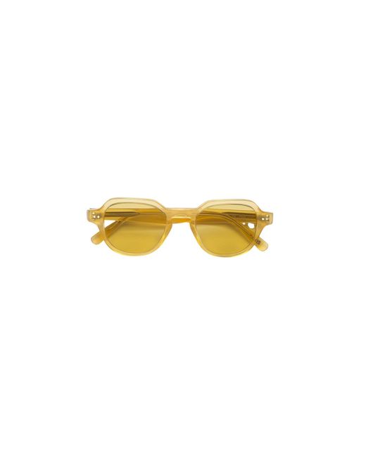 Retrosuperfuture Yellow 4As Voce Cream Sunglasses Acetate Squared Normal