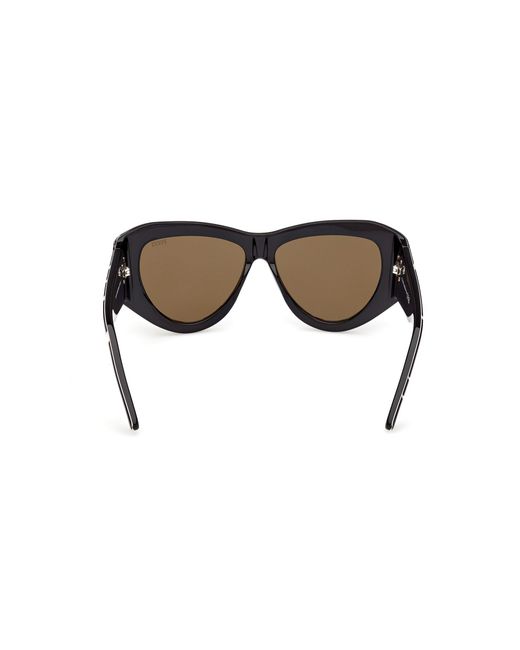 Emilio Pucci Black Ep0241 99E Sunglasses Acetate Cat Eye Normal